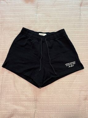 Abercrombie & Fitch Black Soft A&F Collection XS Lounge Shorts